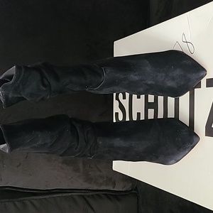 SCHUTZ Black Suede Women's Boots